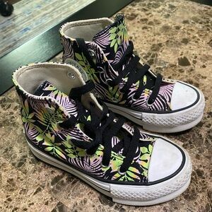 Converse High Top Platform Girls Size 11 (Worn Twice)